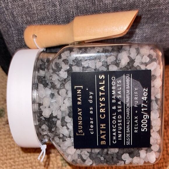 Sunday Rain charcoal bath crystals NWT - Picture 5 of 5